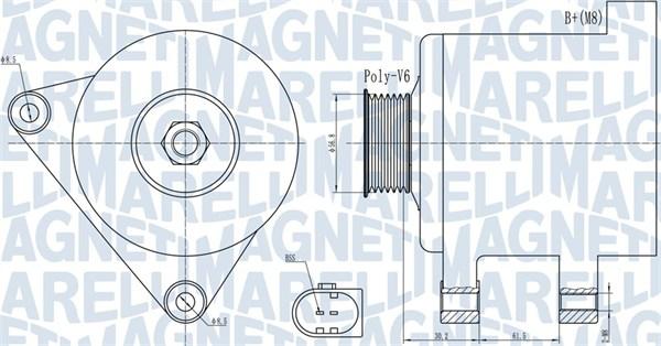 Magneti Marelli 063731937010 - Генератор autozip.com.ua