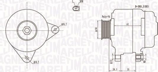 Magneti Marelli 063731921010 - Генератор autozip.com.ua