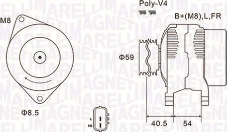 Magneti Marelli 063731927010 - Генератор autozip.com.ua