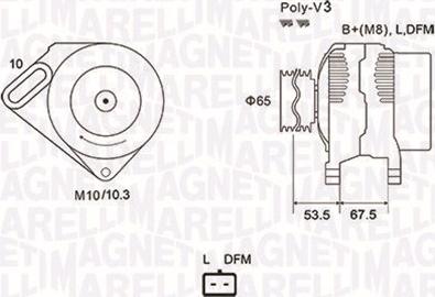 Magneti Marelli 063731976010 - Генератор autozip.com.ua