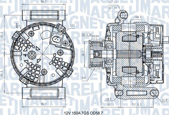 Magneti Marelli 063731557610 - Генератор autozip.com.ua