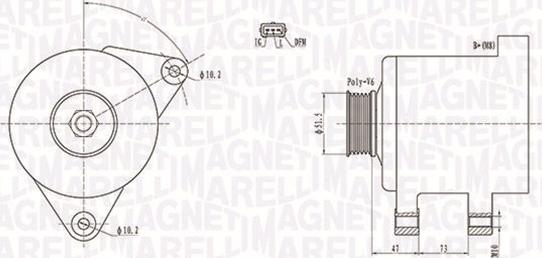 Magneti Marelli 063731569010 - Генератор autozip.com.ua