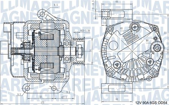 Magneti Marelli 063731562210 - Генератор autozip.com.ua