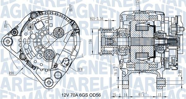 Magneti Marelli 063731502010 - Генератор autozip.com.ua