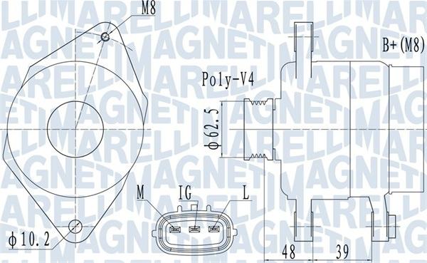 Magneti Marelli 063731517010 - Генератор autozip.com.ua