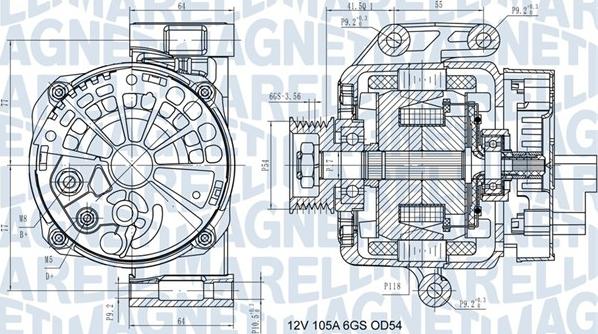 Magneti Marelli 063731585210 - Генератор autozip.com.ua