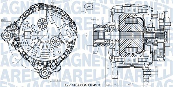 Magneti Marelli 063731576710 - Генератор autozip.com.ua