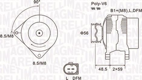 Magneti Marelli 063731644010 - Генератор autozip.com.ua