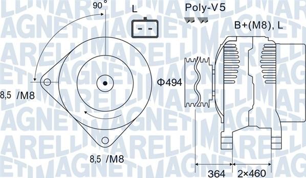 Magneti Marelli 063731645010 - Генератор autozip.com.ua