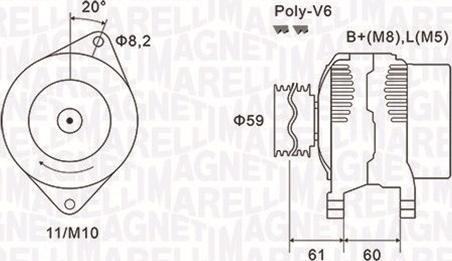 Magneti Marelli 063731643010 - Генератор autozip.com.ua