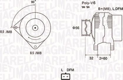 Magneti Marelli 063731662010 - Генератор autozip.com.ua