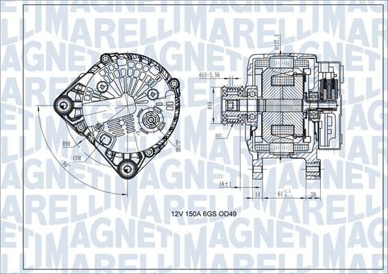 Magneti Marelli 063731618410 - Генератор autozip.com.ua