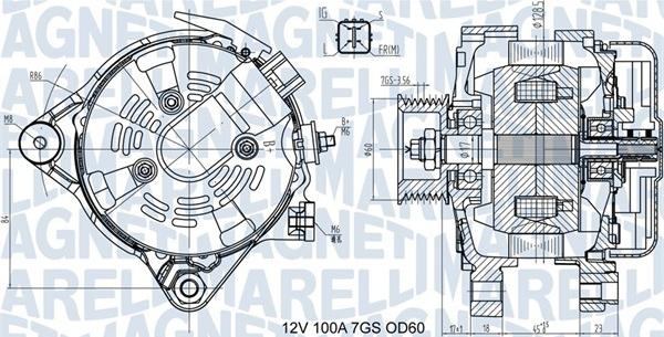 Magneti Marelli 063731613010 - Генератор autozip.com.ua