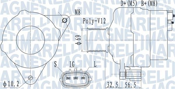 Magneti Marelli 063731633010 - Генератор autozip.com.ua