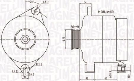 Magneti Marelli 063731086010 - Генератор autozip.com.ua