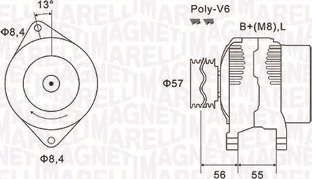 Magneti Marelli 063731088010 - Генератор autozip.com.ua