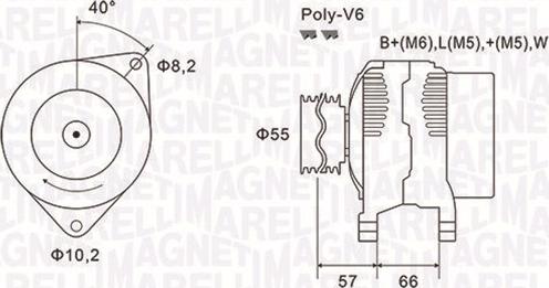 Magneti Marelli 063731036010 - Генератор autozip.com.ua