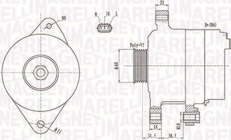 Magneti Marelli 063731893010 - Генератор autozip.com.ua