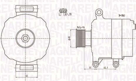 Magneti Marelli 063731869010 - Генератор autozip.com.ua