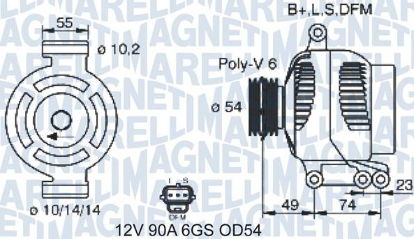 Magneti Marelli 063731388310 - Генератор autozip.com.ua