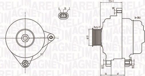 Magneti Marelli 063731792010 - Генератор autozip.com.ua