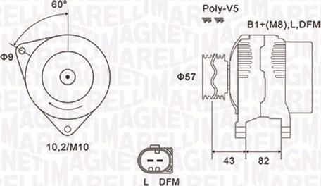 Magneti Marelli 063731759010 - Генератор autozip.com.ua