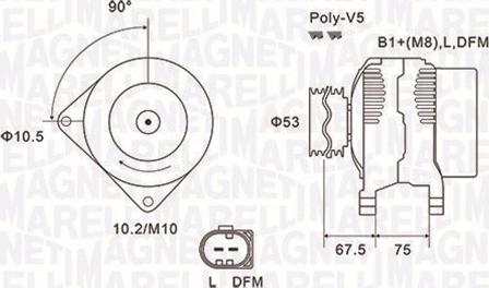 Magneti Marelli 063731756010 - Генератор autozip.com.ua