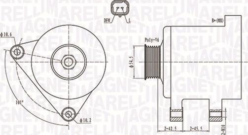 Magneti Marelli 063731761010 - Генератор autozip.com.ua