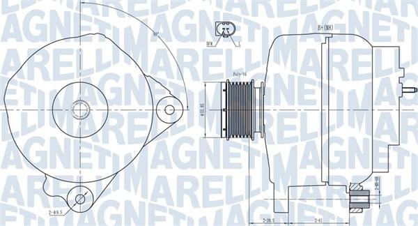 Magneti Marelli 063731763010 - Генератор autozip.com.ua