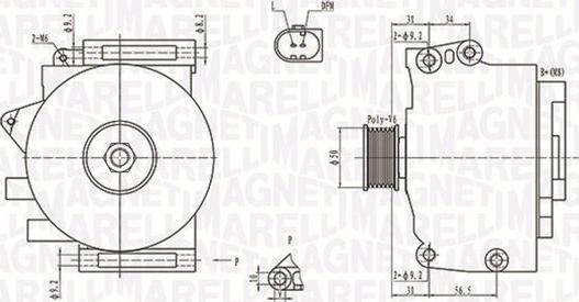 Magneti Marelli 063731701010 - Генератор autozip.com.ua