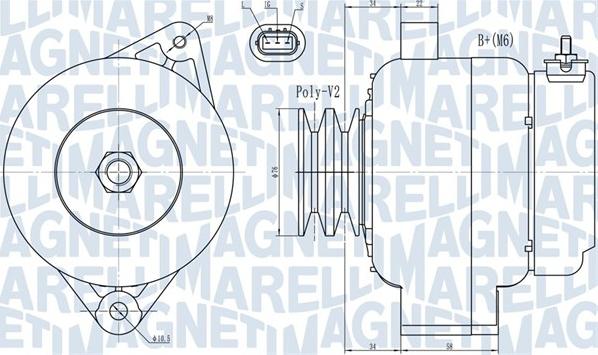 Magneti Marelli 063731724010 - Генератор autozip.com.ua