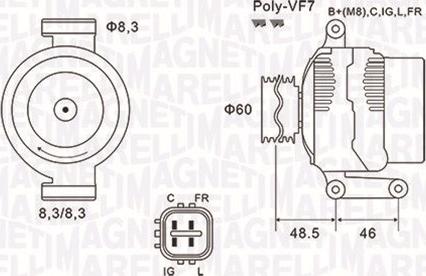 Magneti Marelli 063731726010 - Генератор autozip.com.ua