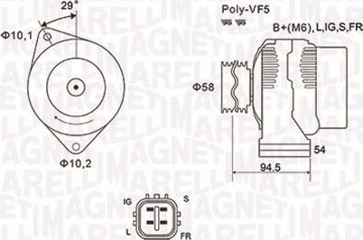 Magneti Marelli 063731721010 - Генератор autozip.com.ua