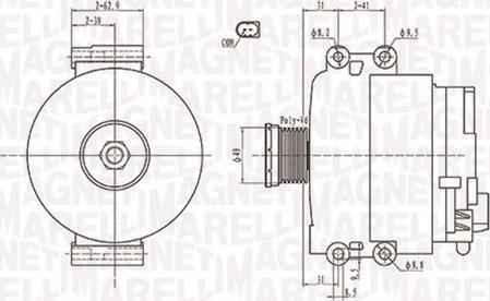 Magneti Marelli 063731774010 - Генератор autozip.com.ua