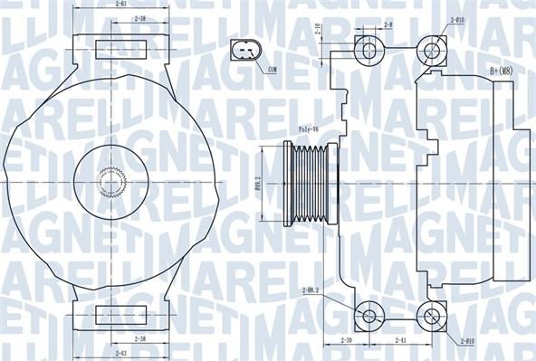 Magneti Marelli 063731773010 - Генератор autozip.com.ua