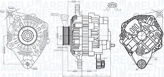 Magneti Marelli 063733526010 - Генератор autozip.com.ua