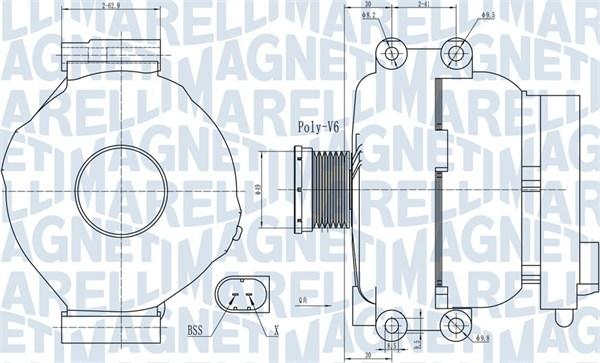 Magneti Marelli 063732009010 - Генератор autozip.com.ua