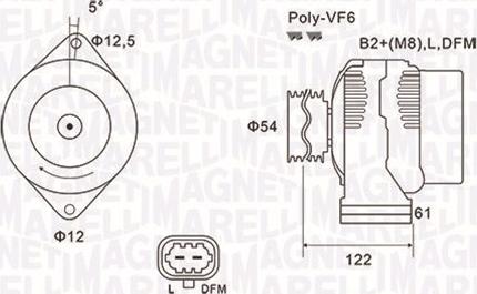 Magneti Marelli 063732005010 - Генератор autozip.com.ua