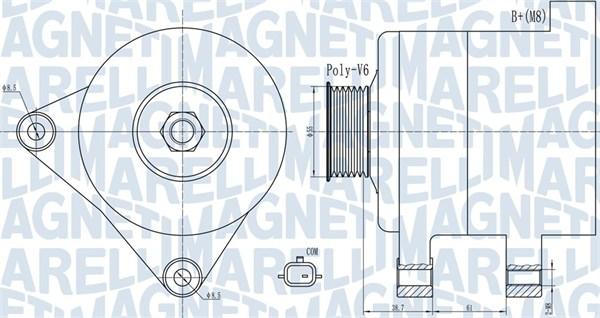 Magneti Marelli 063732003010 - Генератор autozip.com.ua