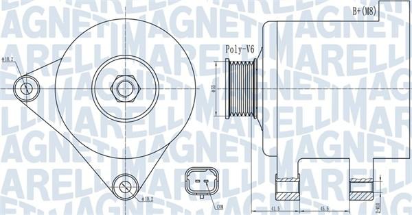 Magneti Marelli 063732015010 - Генератор autozip.com.ua