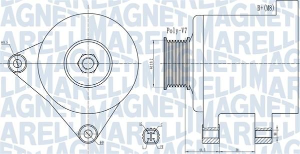 Magneti Marelli 063732078010 - Генератор autozip.com.ua