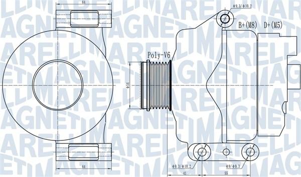 Magneti Marelli 063732132010 - Генератор autozip.com.ua