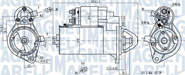 Magneti Marelli 063720976010 - Стартер autozip.com.ua