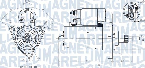 Magneti Marelli 063720598010 - Стартер autozip.com.ua