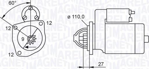 Magneti Marelli 063720039010 - Стартер autozip.com.ua