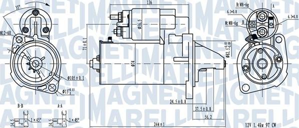 Magneti Marelli 063720282010 - Стартер autozip.com.ua