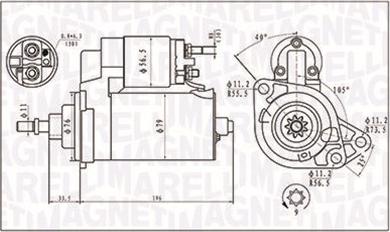 Magneti Marelli 063720713010 - Стартер autozip.com.ua