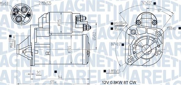 Magneti Marelli 063721442010 - Стартер autozip.com.ua