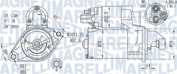 Magneti Marelli 063721450010 - Стартер autozip.com.ua