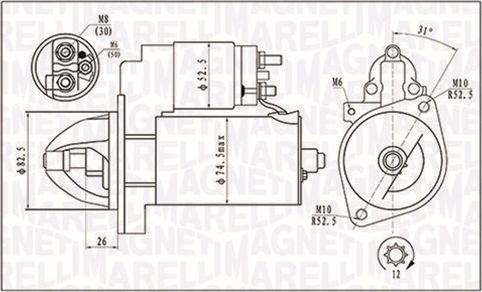 Magneti Marelli 063721410010 - Стартер autozip.com.ua